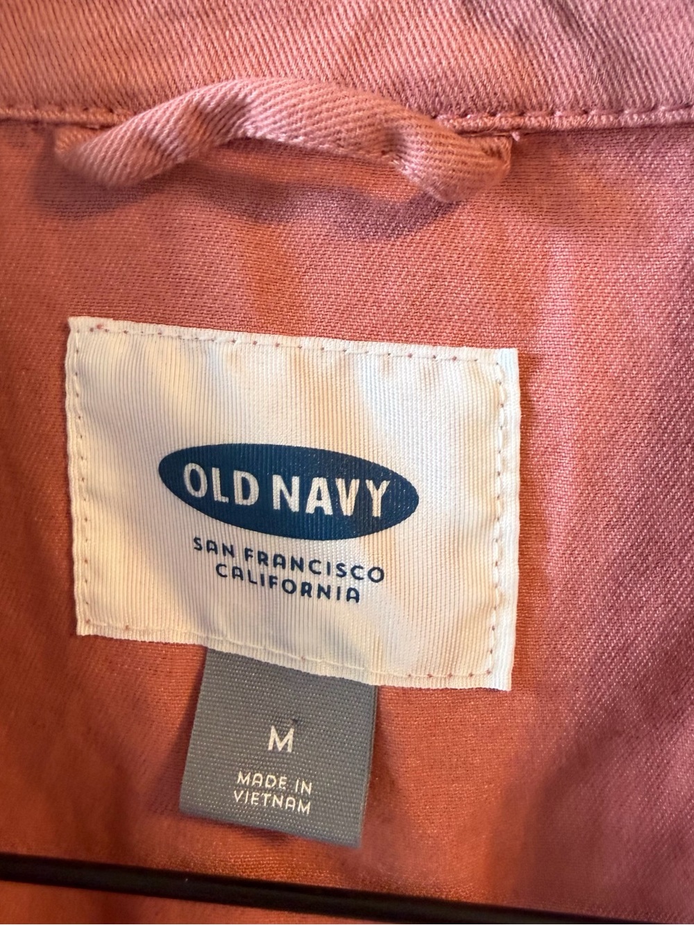 Women’s Old Navy Dusty Rose Utility Jean Shirt Jacket/Shacket, Size Medium - Picture 4 of 8